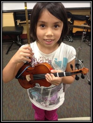 Violin student